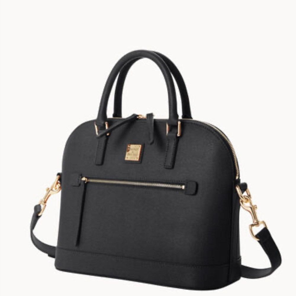 Dooney & Bourke Saffiano Domed Zip Satchel